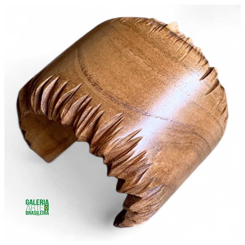 Bracelete Serrilhado em Madeira