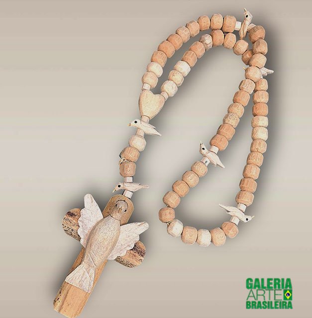 Terço do Buriti Espirito Santo com Pássaros