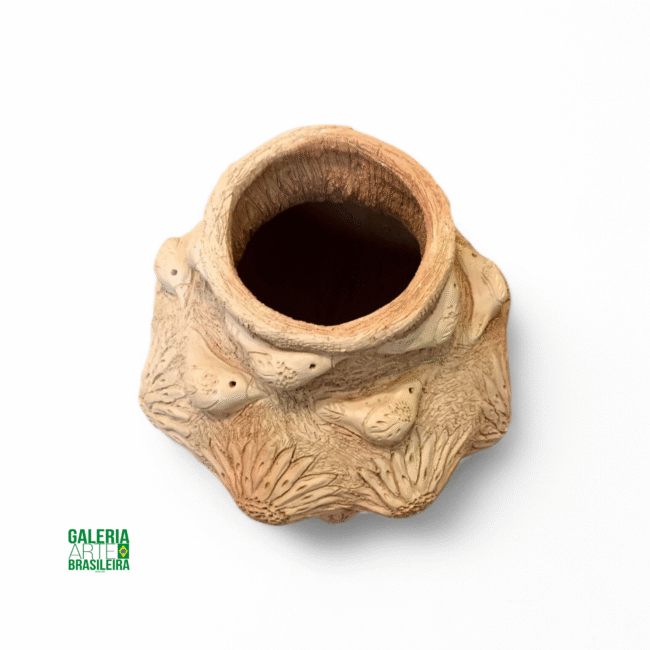 Vaso Esculpido em Barro - Imagem 3