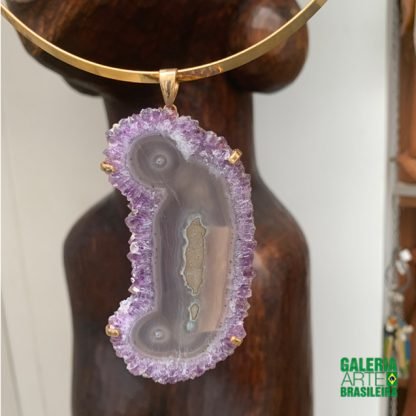 Colar flor de ametista