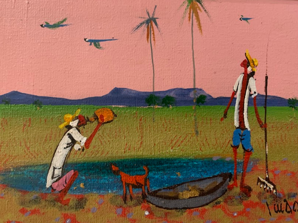 quadro garimpo de ouro