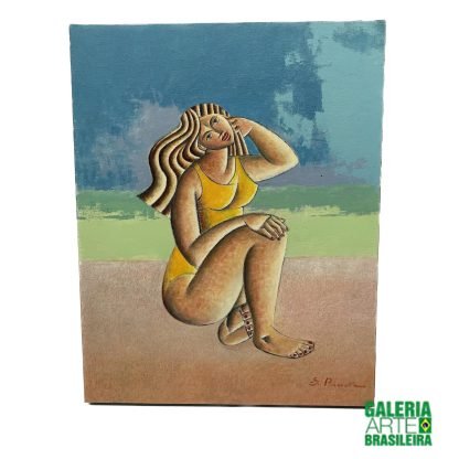 Quadro 40X50 | Severino Ramos | Mulher na Praia