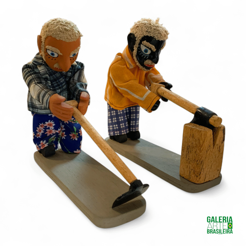 O Trabalhador - Escultura em Buriti