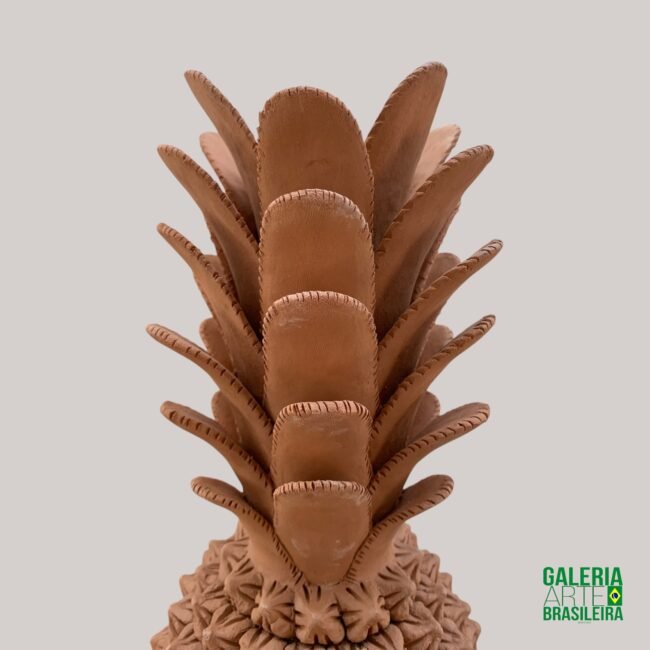 Escultura Abacaxi em Cerâmica - Imagem 3