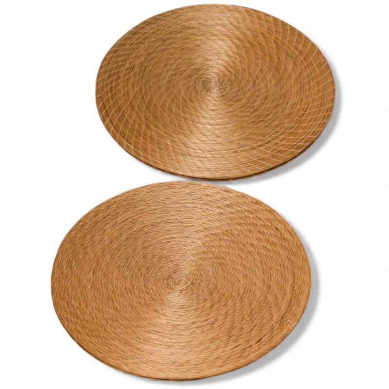 Par Sousplat Capim Dourado Redondo