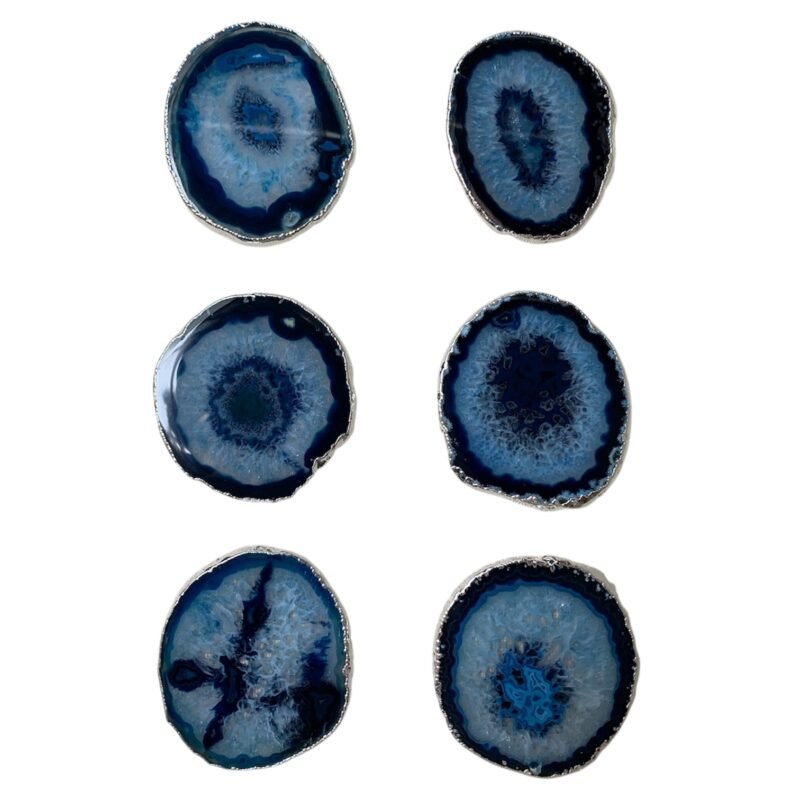 porta copos com borda prata