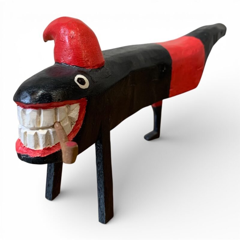 calango saci em madeira