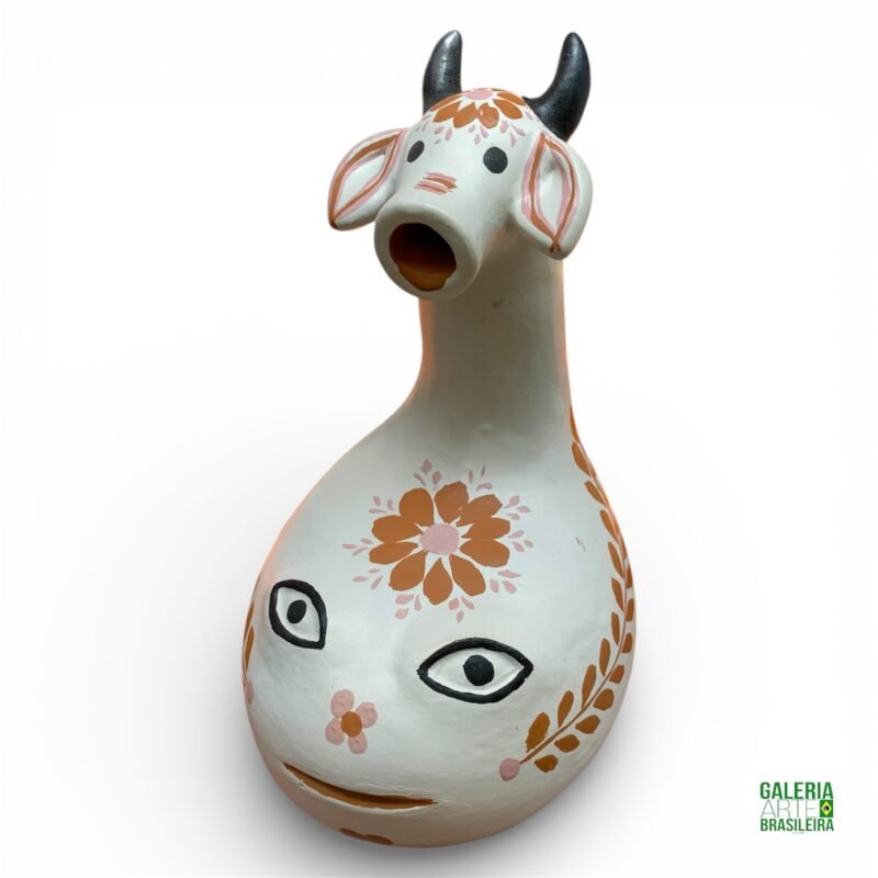 sapo boi em ceramica