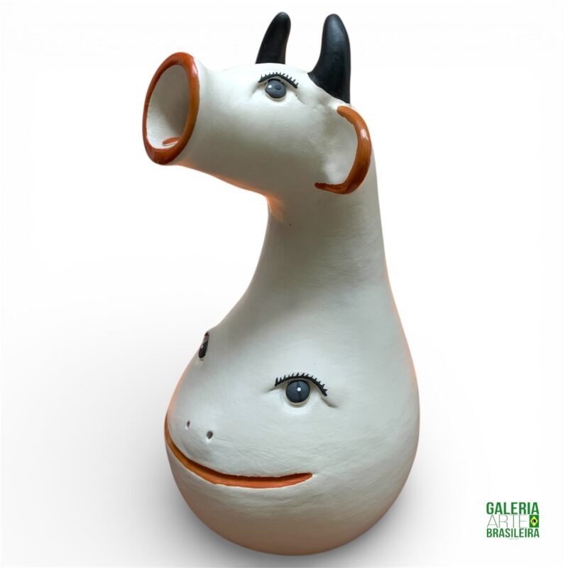 sapo boi em cerâmica