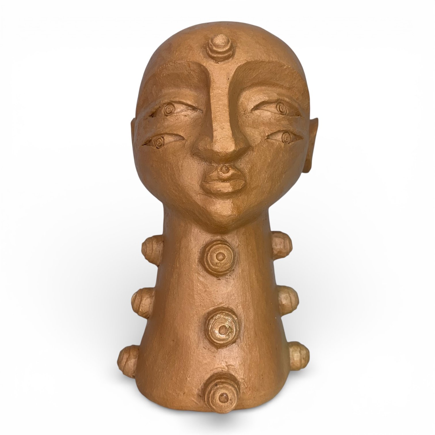 escultura olha da alma barro