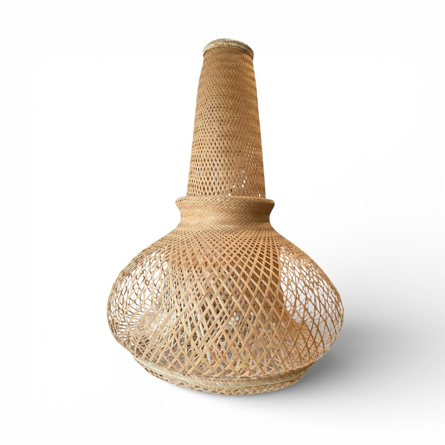 luminaria tubo fibra de arumã etnia kuripako